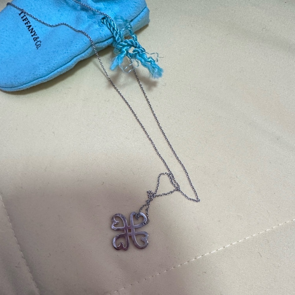 Tiffany Silver Clover Necklace
